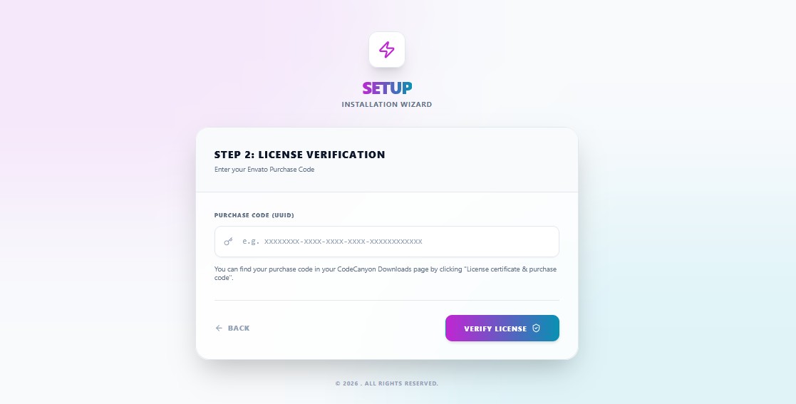 Purchase Code