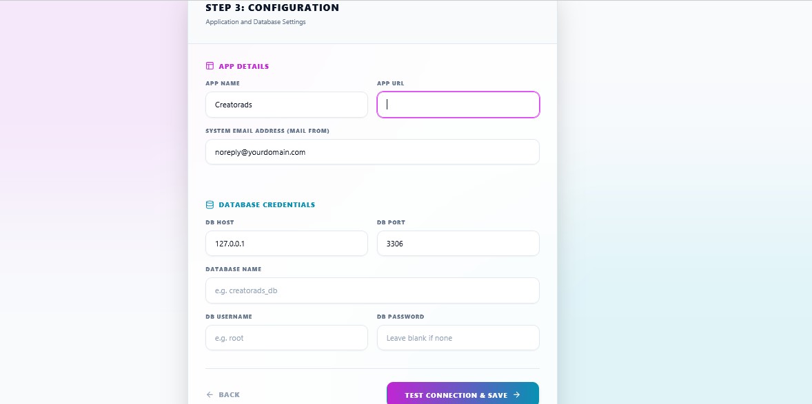 Database Setup