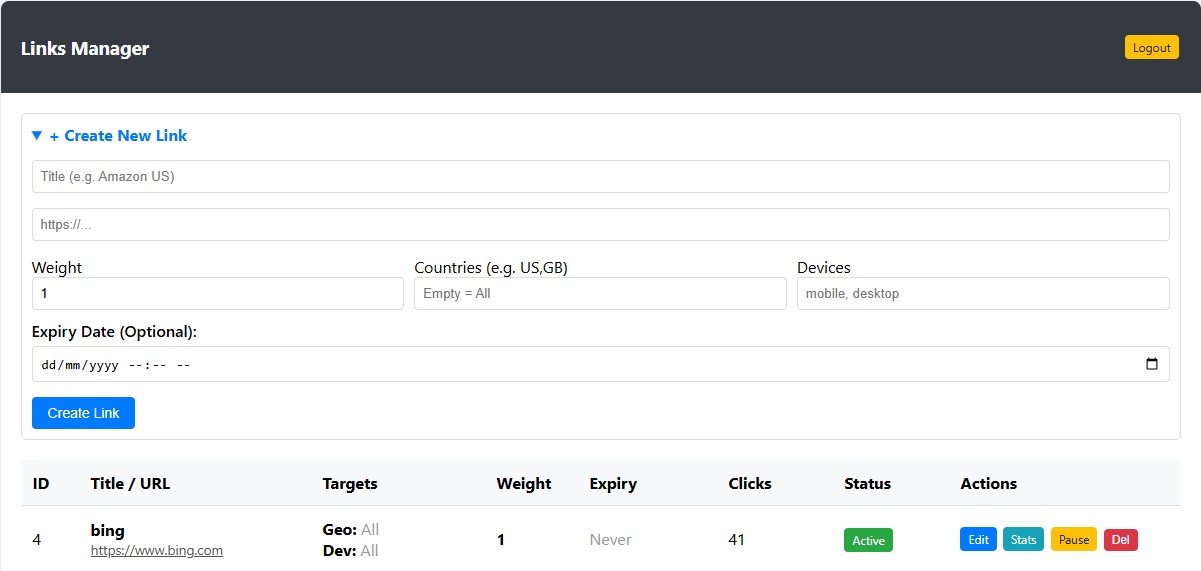 SmartLink Script Central Dashboard Overview