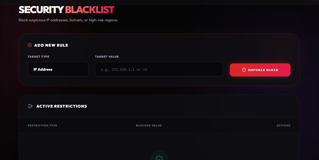 IP Ban Options