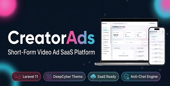 Launch Your Own Shorts Video Ads Network (Laravel)